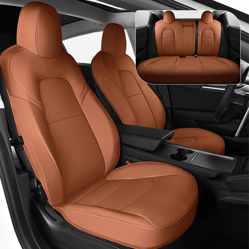 EVAAM® Leather Full Seat Covers for Tesla  Model 3YSX