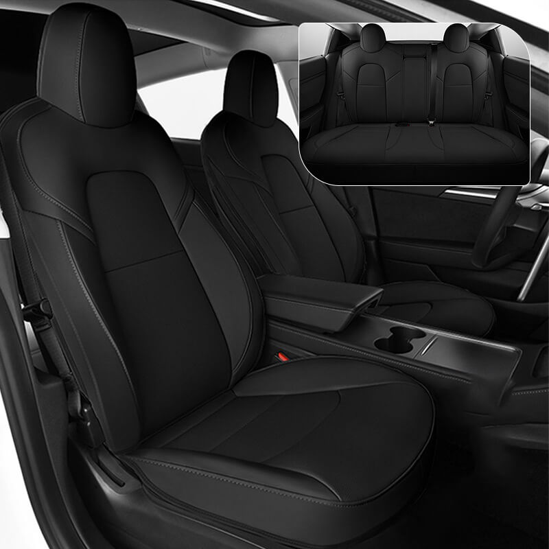 EVAAM® Leather Full Seat Covers for Tesla  Model 3YSX