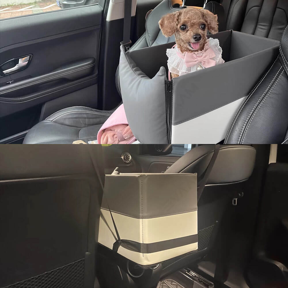 EVAAM® Leather Car Armrest Pet Kennel