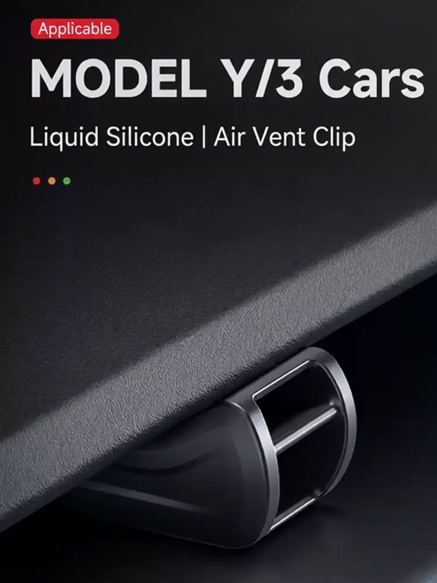 EVAAM® Liquid Silicone Air Vent Freshener  Holder Clip Adapter for Tesla Model 3/Y - EVAAM®