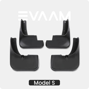 EVAAM® Mud Flaps Splash Guards for Model S 2016-2020 (4Pcs) - EVAAM