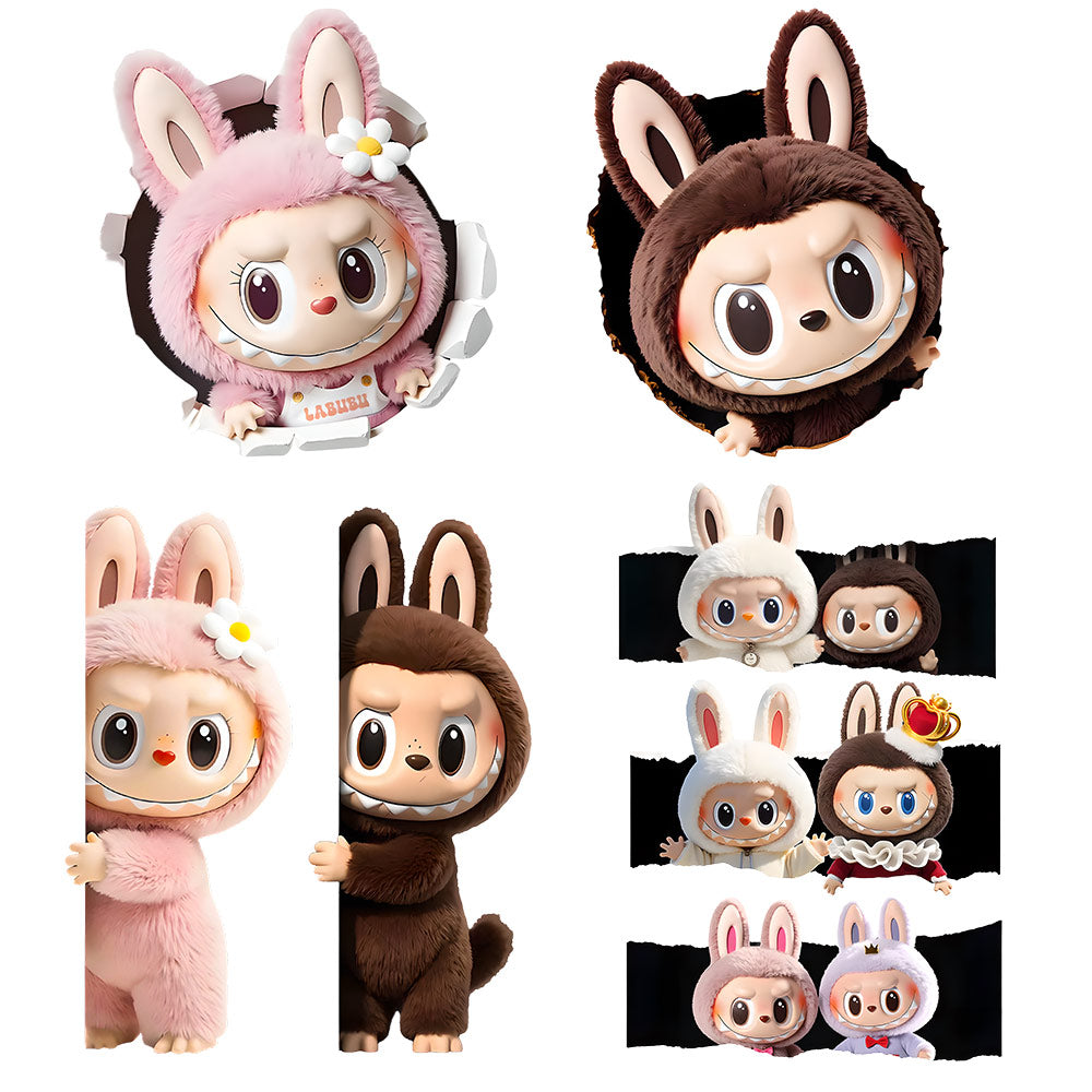 EVAAM® PET Labubu Car Decal Sticker - Fits All Cars - EVAAM