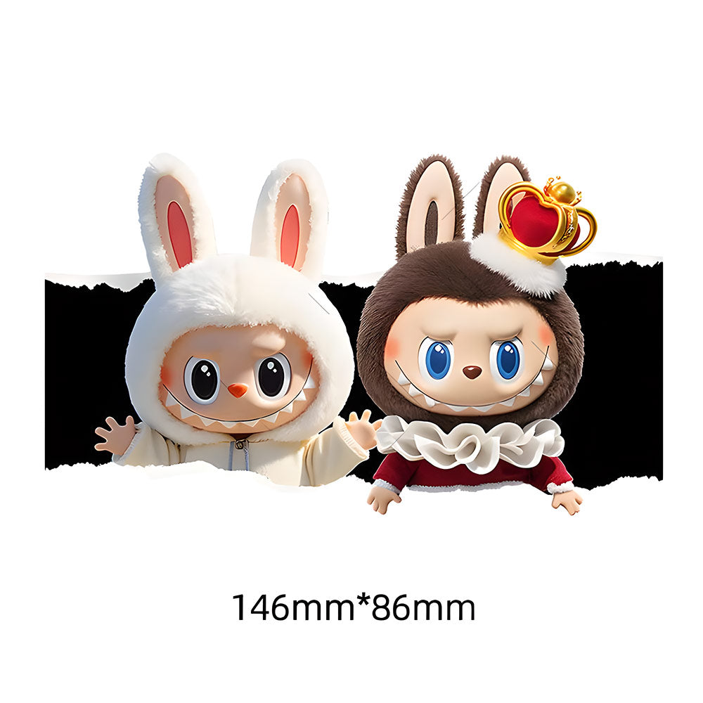 EVAAM® PET Labubu Car Decal Sticker - Fits All Cars - EVAAM