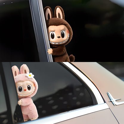 EVAAM® PET Labubu Car Decal Sticker - Fits All Cars - EVAAM