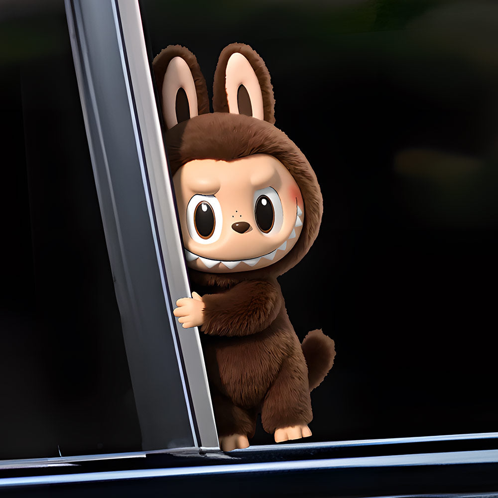 EVAAM® PET Labubu Car Decal Sticker - Fits All Cars - EVAAM