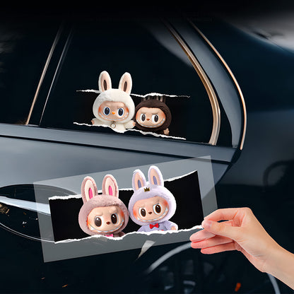 EVAAM® PET Labubu Car Decal Sticker - Fits All Cars - EVAAM