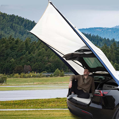 roof tent model y Tesla Model Y Rear Camping Tent & Tailgate Canopy Extension