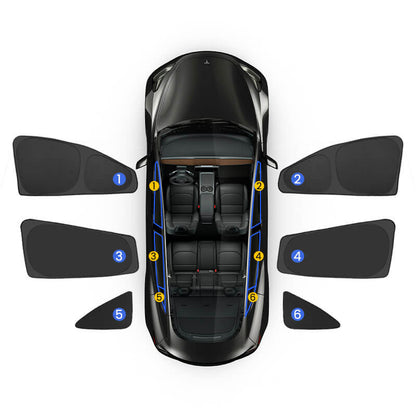 EVAAM® Privacy and Thermal Insulated Shades Curtains for Model 3 Accessories - EVAAM