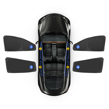 EVAAM® Privacy and Thermal Insulated Shades Curtains for Model 3 Accessories - EVAAM