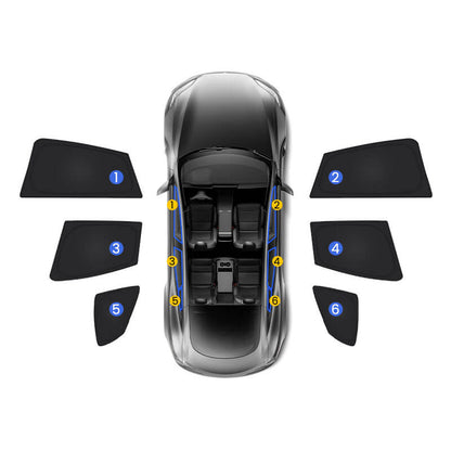 EVAAM® Privacy and Thermal Insulated Shades Curtains for Model S Accessories - EVAAM