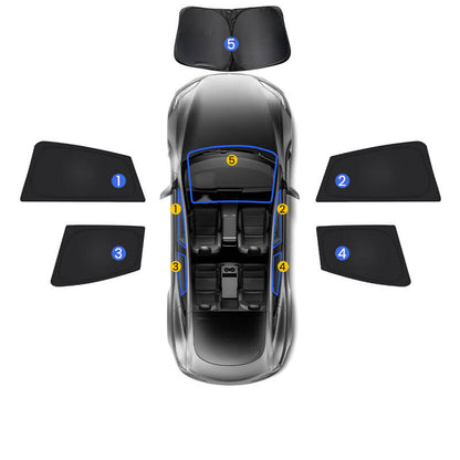 EVAAM® Privacy and Thermal Insulated Shades Curtains for Model S Accessories - EVAAM