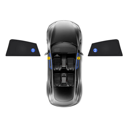 EVAAM® Privacy and Thermal Insulated Shades Curtains for Model S Accessories - EVAAM