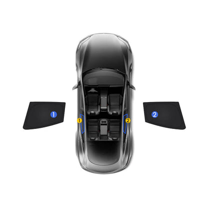 EVAAM® Privacy and Thermal Insulated Shades Curtains for Model S Accessories - EVAAM