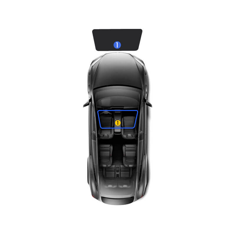 EVAAM® Privacy and Thermal Insulated Shades Curtains for Model X Accessories - EVAAM