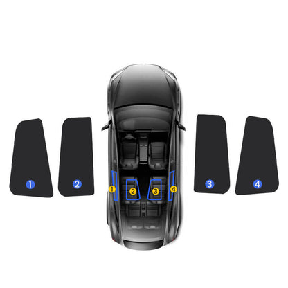 EVAAM® Privacy and Thermal Insulated Shades Curtains for Model X Accessories - EVAAM