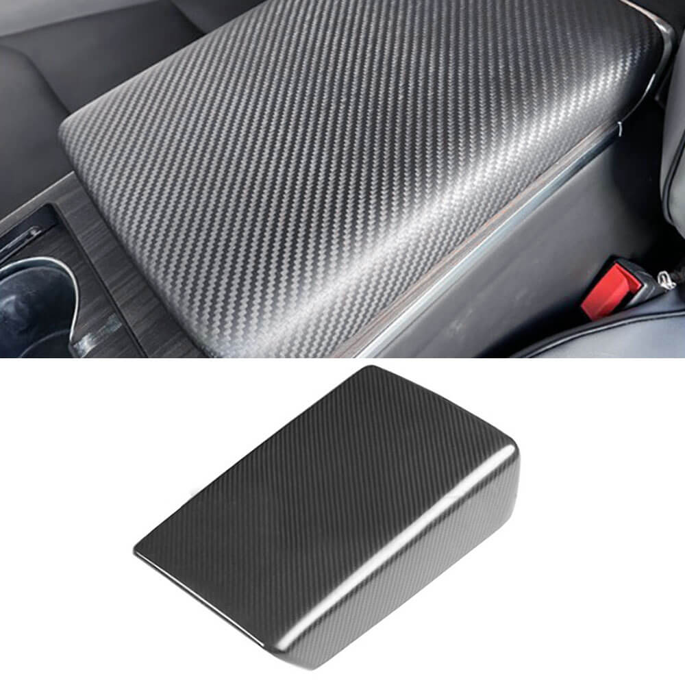 EVAAM® Real Carbon Fiber Armrest Cover For Model S/X 2021+