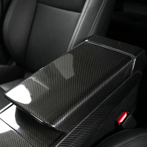 EVAAM® Real Carbon Fiber Armrest Cover for Tesla Model Y Juniper 2025+/Model 3 Highland 2024+