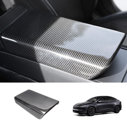 EVAAM® Real Carbon Fiber Armrest Cover for Tesla Model Y Juniper 2025+/Model 3 Highland 2024+ - EVAAM