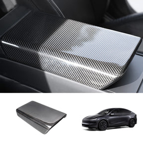 EVAAM® Real Carbon Fiber Armrest Cover for Tesla Model Y Juniper 2025+/Model 3 Highland 2024+