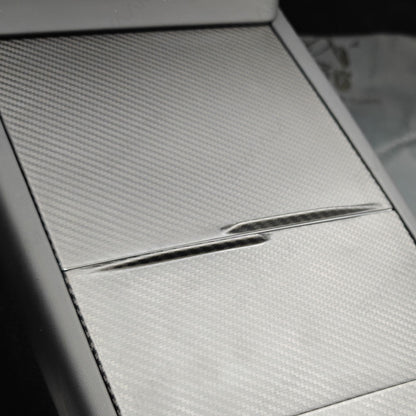 EVAAM® Real Carbon Fiber Center Console Panel Cover for Tesla Model Y Juniper 2025+/Model 3 Highland 2024+ - EVAAM