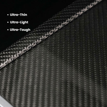 EVAAM® Real Carbon Fiber Center Console Panel Cover for Tesla Model Y Juniper 2025+/Model 3 Highland 2024+ - EVAAM