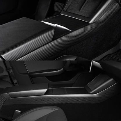 EVAAM® Real Carbon Fiber Center Console Side Interior Trim Panel for Tesla Model 3/Y - EVAAM