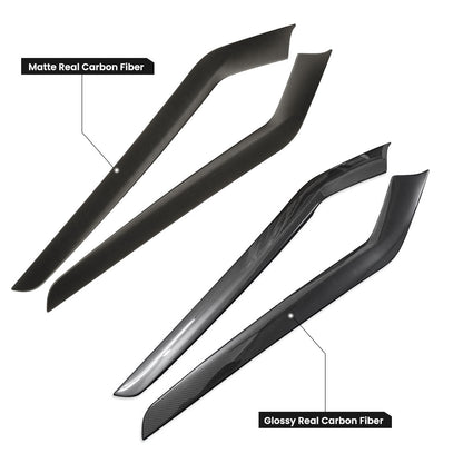 EVAAM® Real Carbon Fiber Center Console Side Interior Trim Panel for Tesla Model 3/Y - EVAAM
