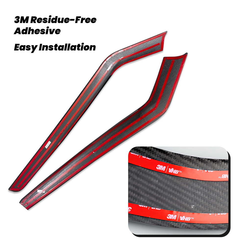 EVAAM® Real Carbon Fiber Center Console Side Interior Trim Panel for Tesla Model 3/Y - EVAAM
