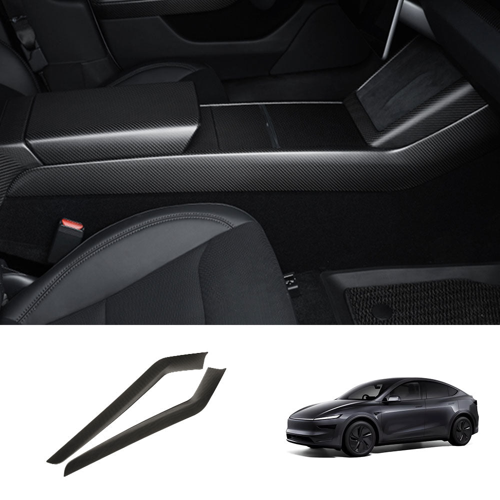 EVAAM® Real Carbon Fiber Center Console Side Interior Trim Panel for Tesla Model 3/Y - EVAAM