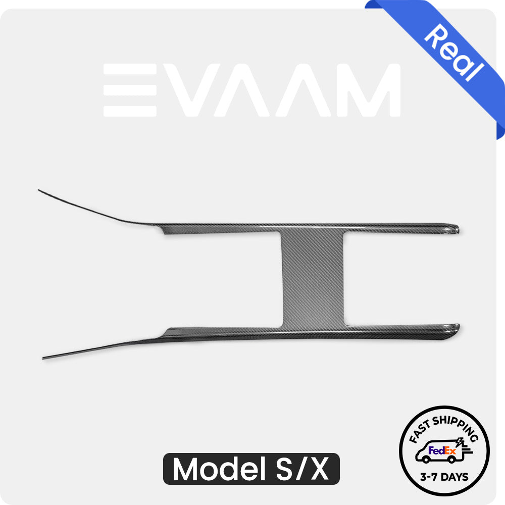 EVAAM® Real Carbon Fiber Center Console Side Trim Cover For Model SX 2021+