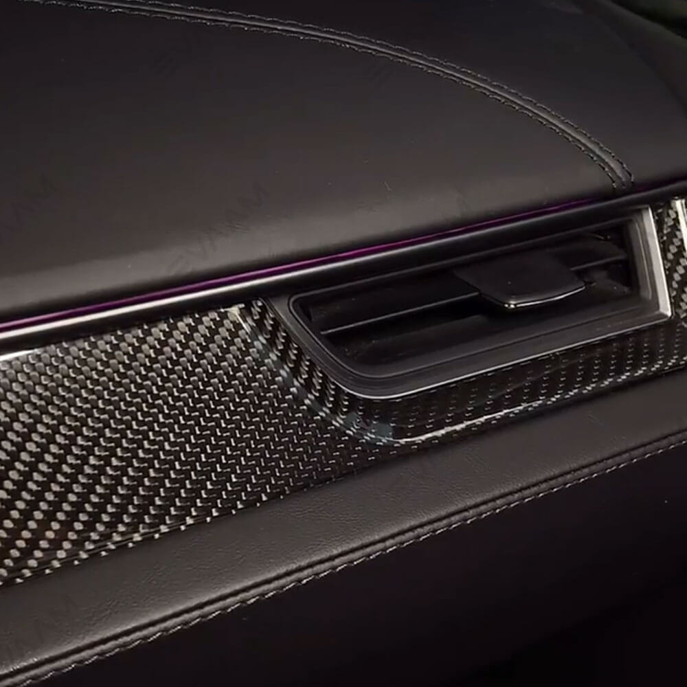 EVAAM® Real Carbon Fiber Dash Cap Cover For Model S/X (3Pcs)