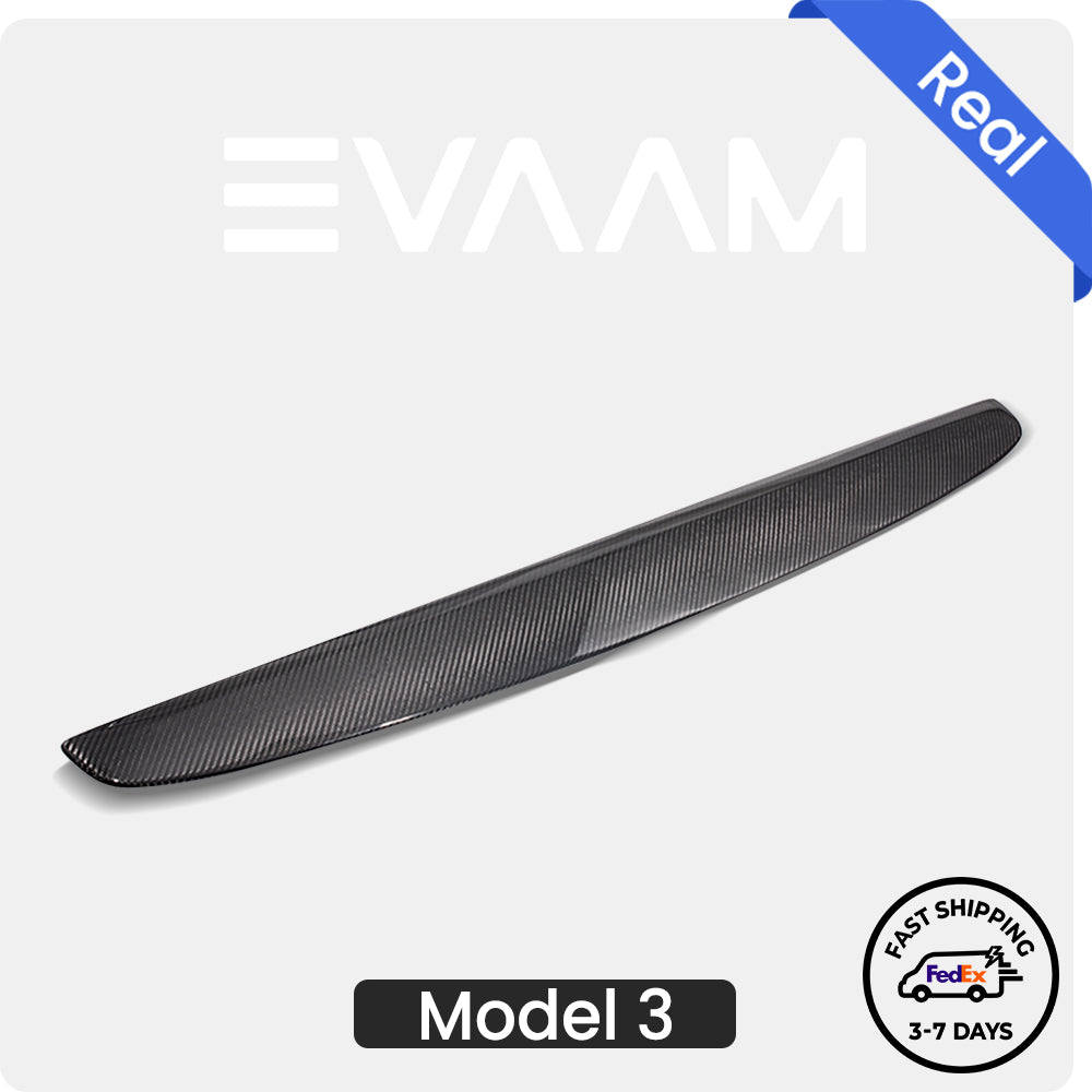 EVAAM® Real Carbon Fiber Dashboard Cover For 2024+ Model 3 Highland