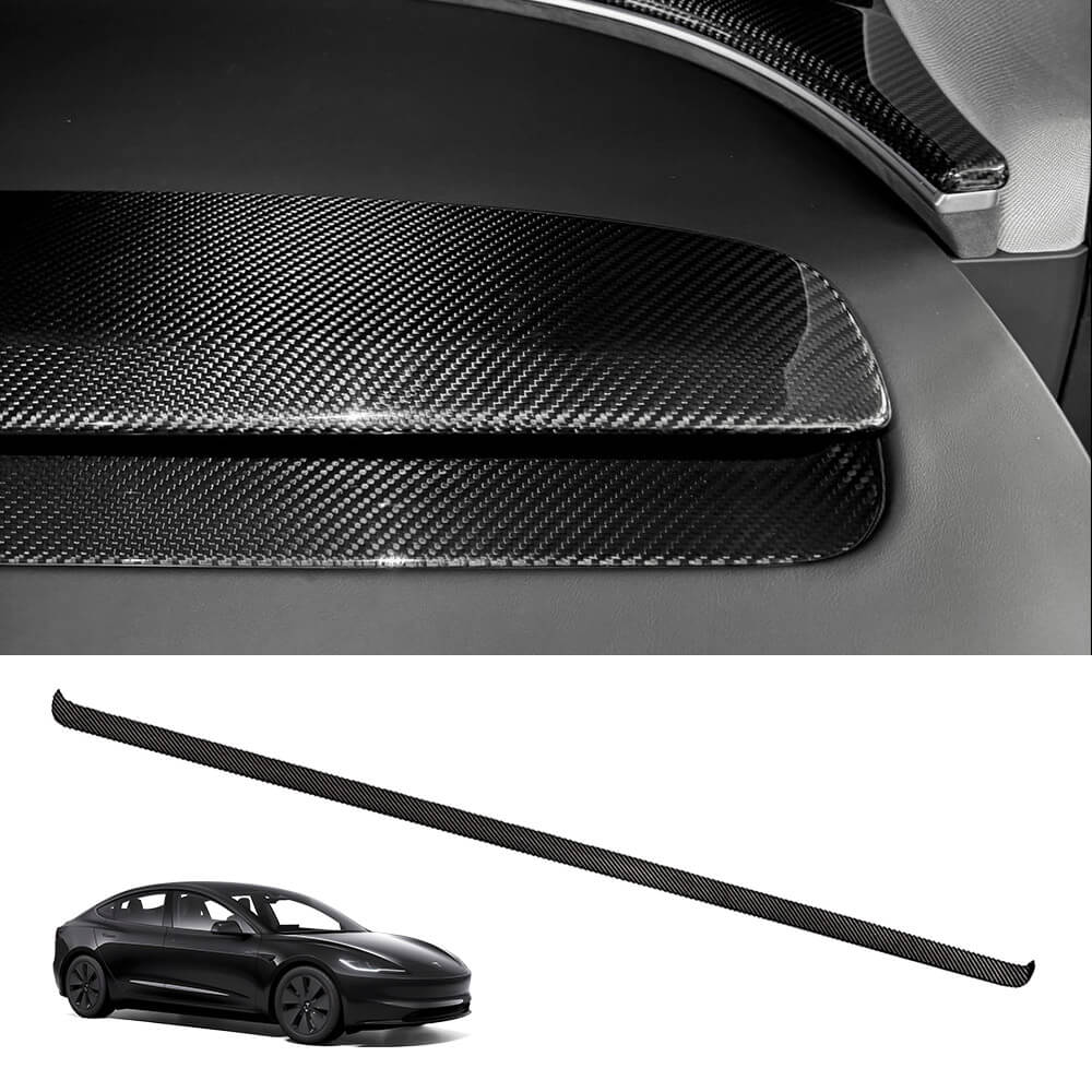 EVAAM® Real Carbon Fiber Dashboard Cover For 2024+ Model 3 Highland