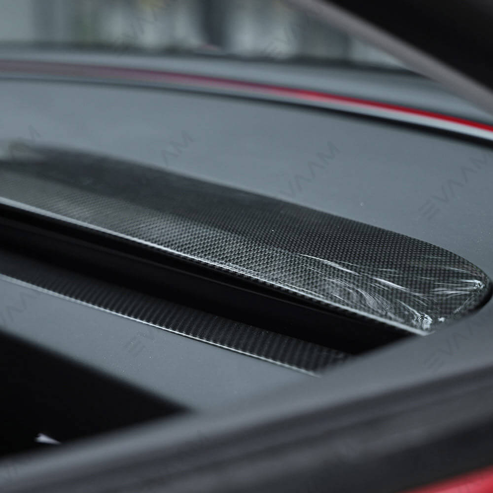 EVAAM® Real Carbon Fiber Dashboard Cover For 2024+ Model 3 Highland