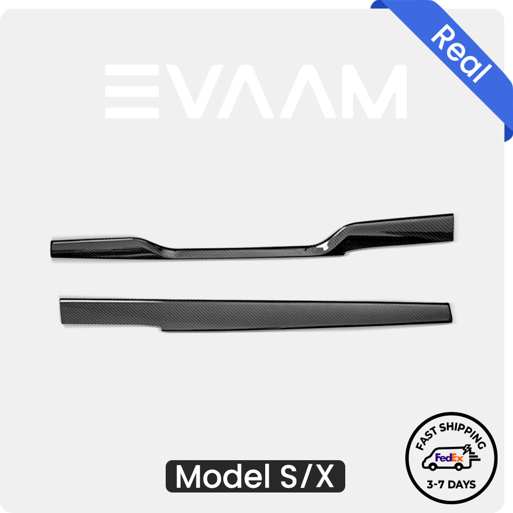 EVAAM® Real Carbon Fiber Dashboard Cover For Model S/X 2021+