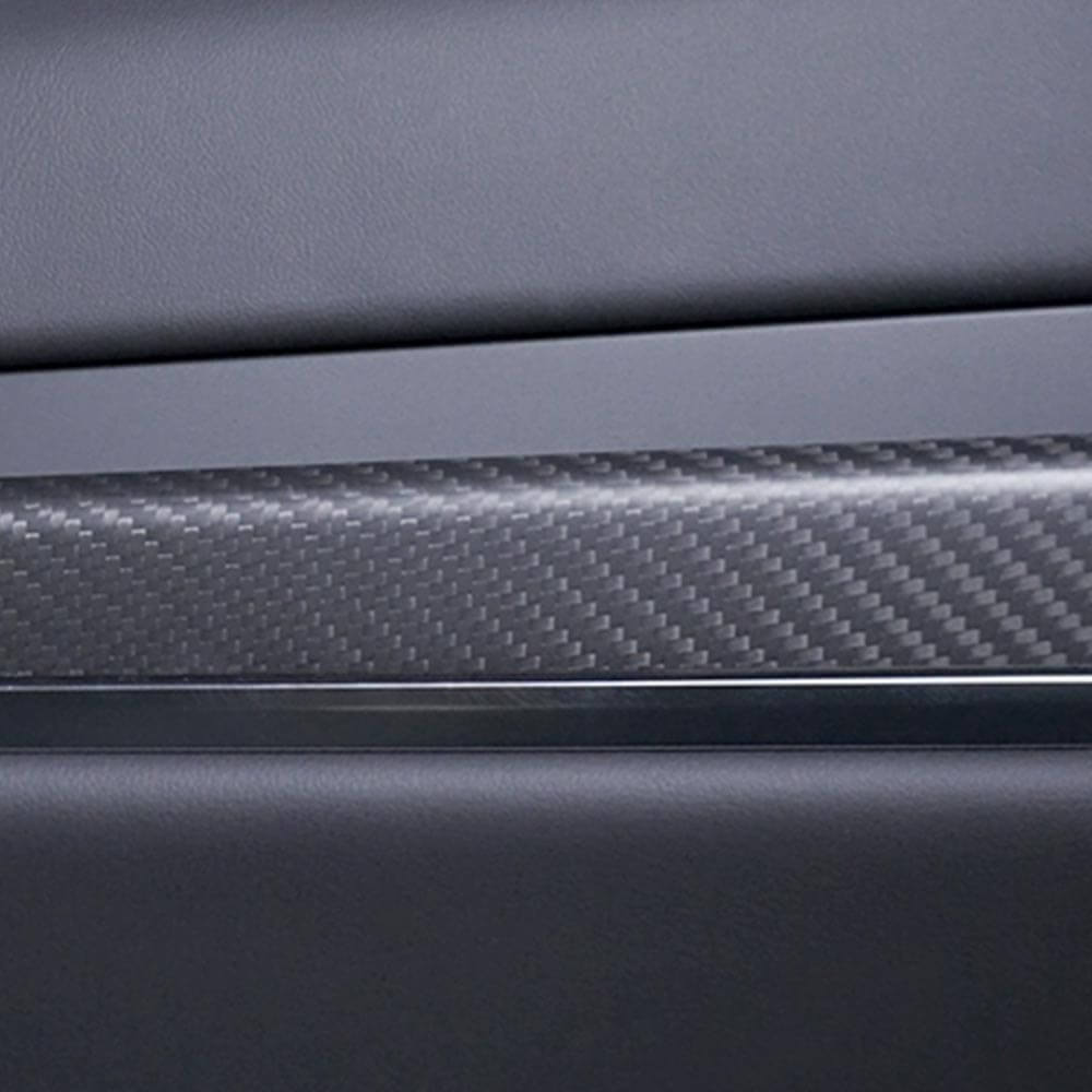 EVAAM® Real Carbon Fiber Interior Door Panel Trim Covers For Model X 2021+