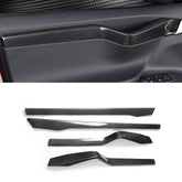 EVAAM® Real Carbon Fiber Interior Door Panel Trim Covers For Tesla Model X (4Pcs)