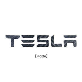 EVAAM® Real Carbon Fiber Logo Covers Set For Model 3/Y Accessories - EVAAM
