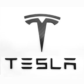 EVAAM™ Real Carbon Fiber Logo Covers Set For Model 3/Y Accessories - EVAAM