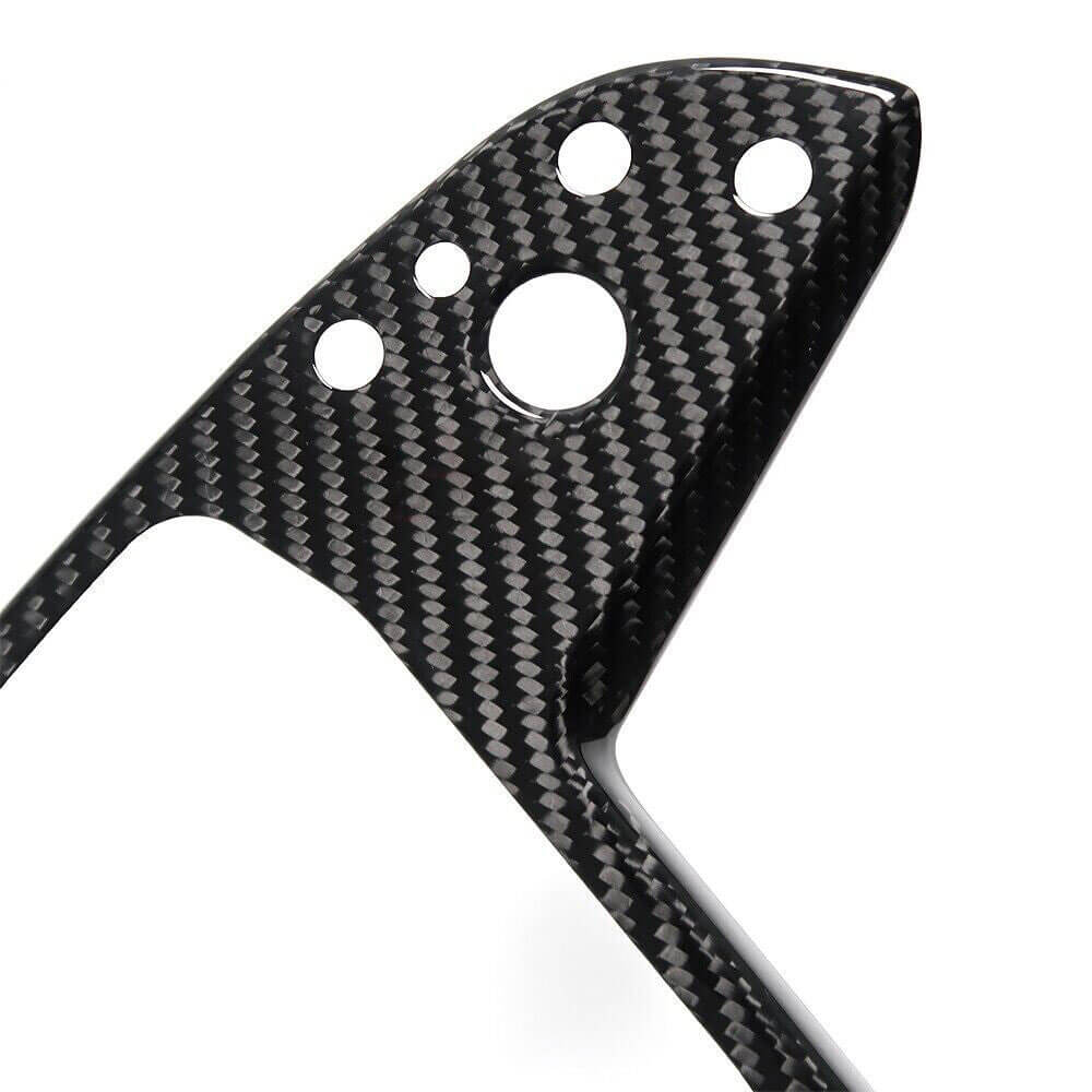 EVAAM® Real Carbon Fiber Yoke Steering Wheel Cover For Model S/X 2021+