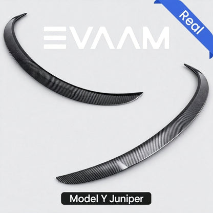 EVAAM® Real Carbon Fiber Rear Trunk Spoiler for Tesla Model Y Juniper 2025+