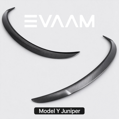 EVAAM® Real Carbon Fiber Rear Trunk Spoiler for Tesla Model Y Juniper 2025+