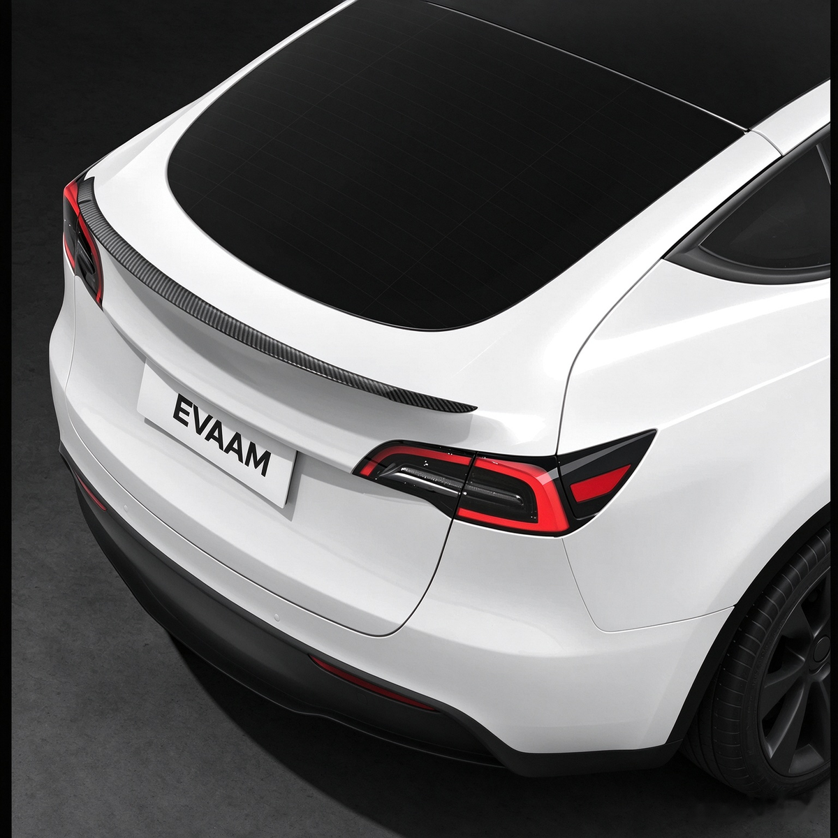 EVAAM® Real Carbon Fiber Rear Trunk Spoiler for Tesla Model Y Juniper 2025+_