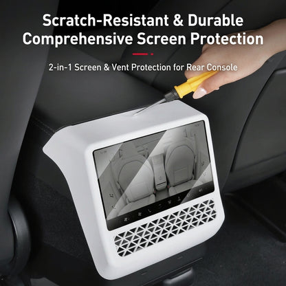 EVAAM® Rear Screen & Air Vent Protective Cover for Tesla Model 3 Highland 2024+/Model Y Juniper 2025+ - EVAAM