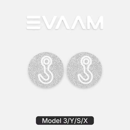 EVAAM® Reflective Tow Hook Warning Sticker For Tesla Model 3/Y/S/X (2 PCS)
