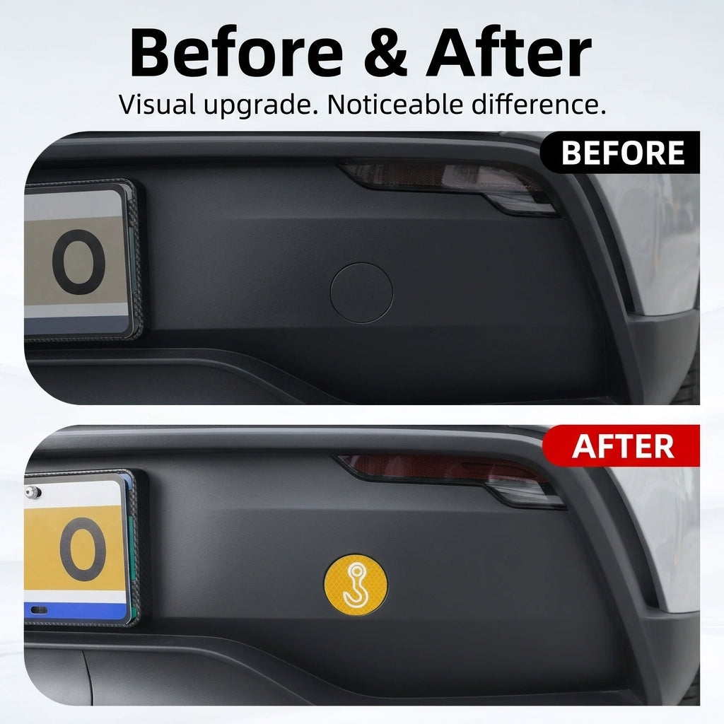 EVAAM® Reflective Tow Hook Warning Sticker For Tesla Model 3/Y/S/X (2 PCS)