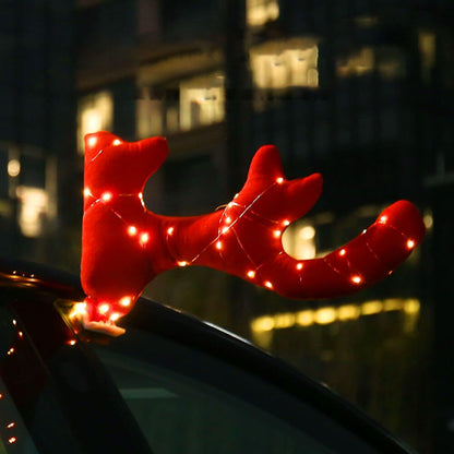 EVAAM® Reindeer Car Kit Antlers & Nose Set Christmas Decoration - EVAAM