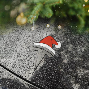 EVAAM® Santa Hat Christmas Car Sticker For Tesla