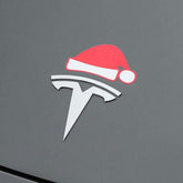 EVAAM® Santa Hat Christmas Car Sticker For Tesla