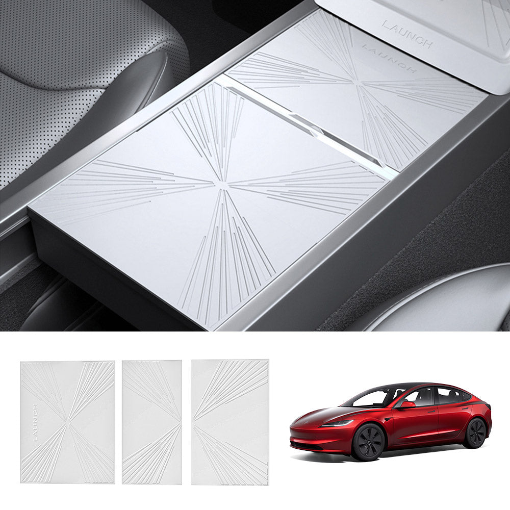 EVAAM® Silicone Center Console Protective Mat for Tesla Model Y Juniper 2025+/Model 3 Highland 2024+ - EVAAM